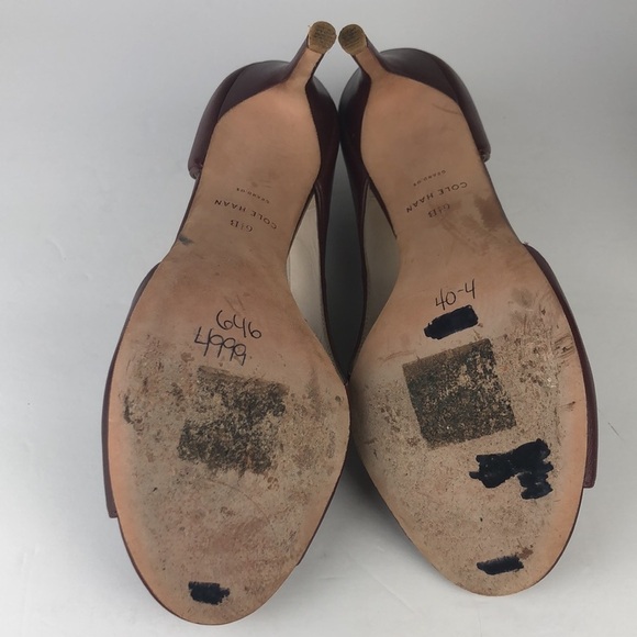 Cole Haan Peep Toe Cut Out Heels 6.5 - Picture 8 of 8